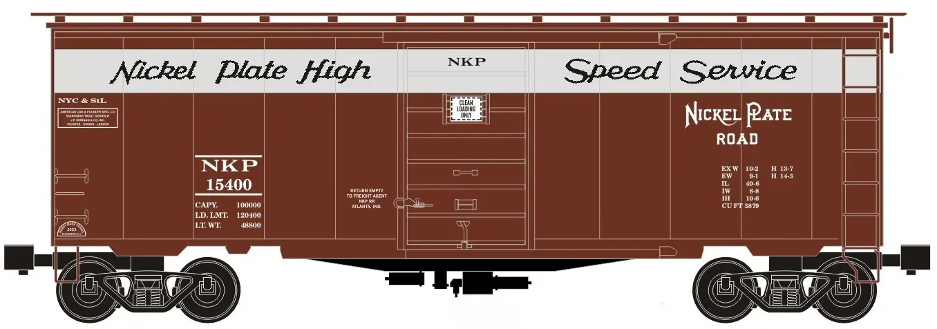 96445 O Boxcar NKP
