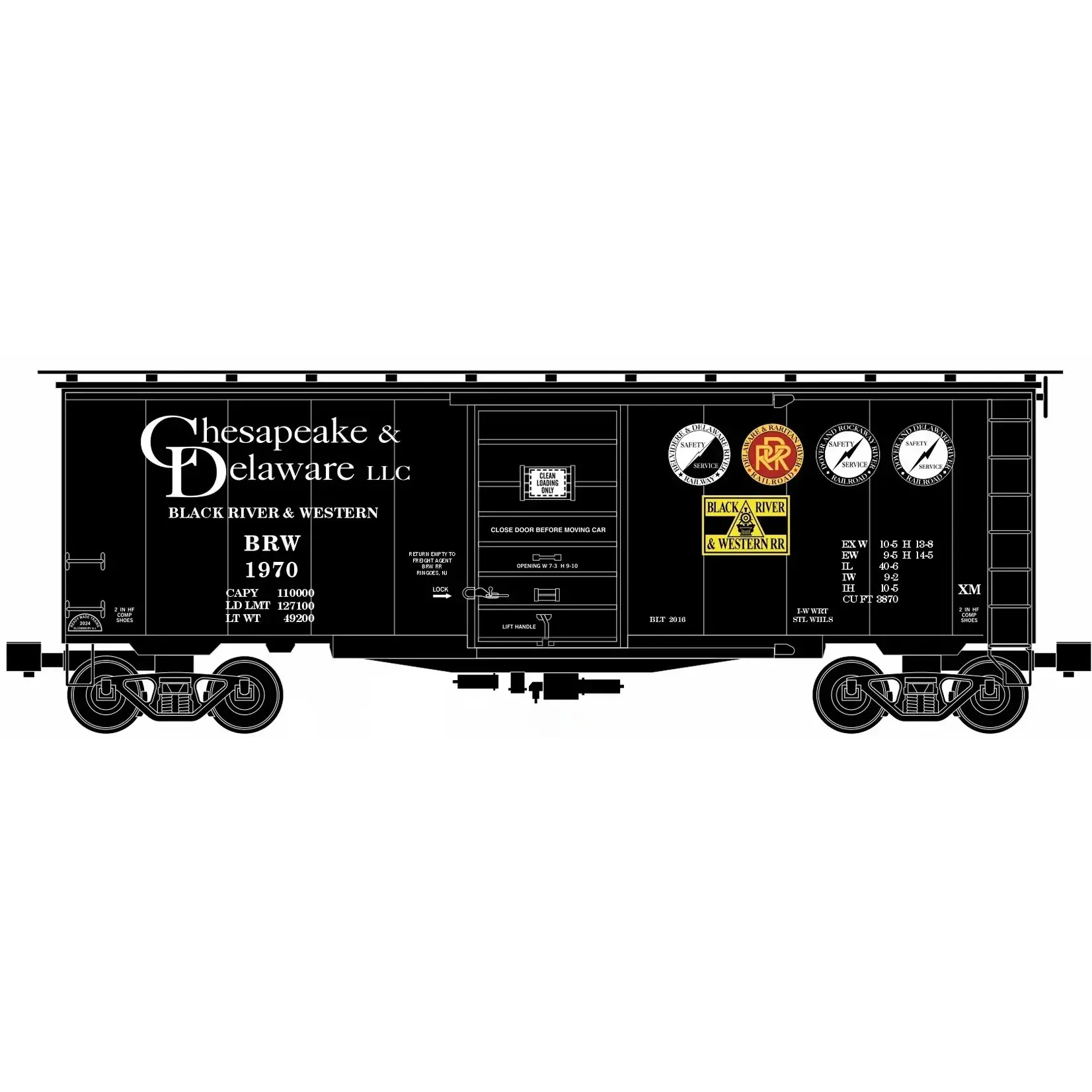 Ready Made Trains 964991581 O Boxcar Chesapeake & Delaware