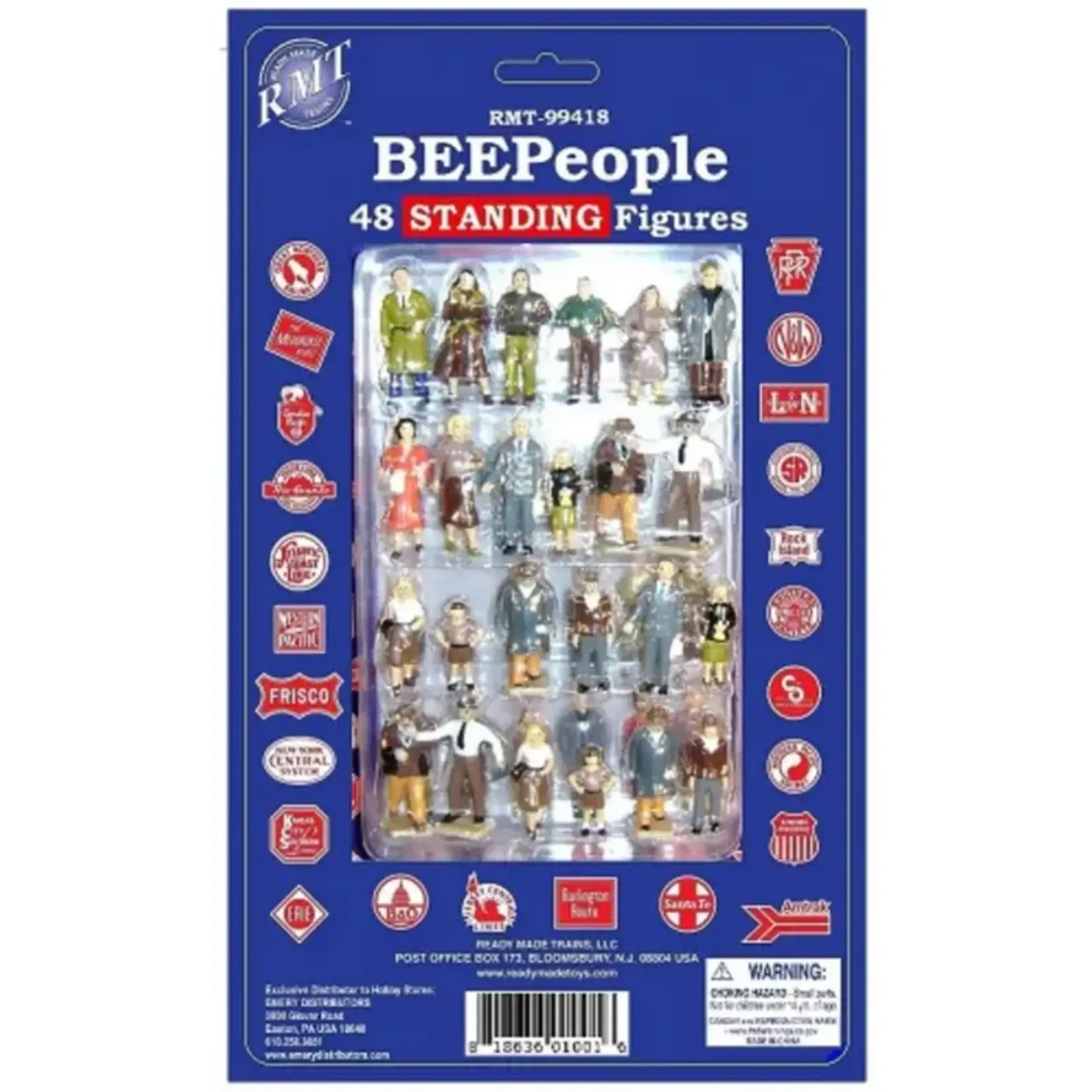 Ready Made Trains 99418 O Standing Figures - 48 Piece