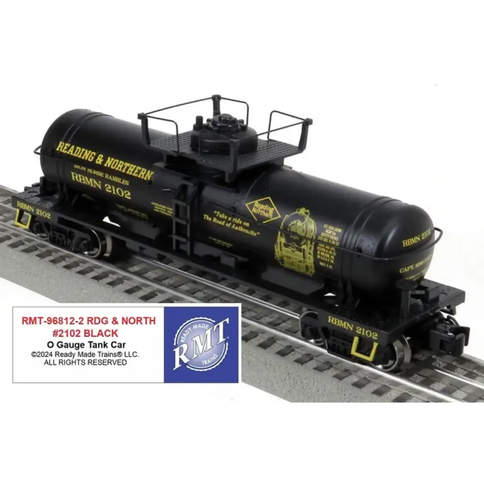 Ready Made Trains 968122 O Single Dome Tank Car Reading