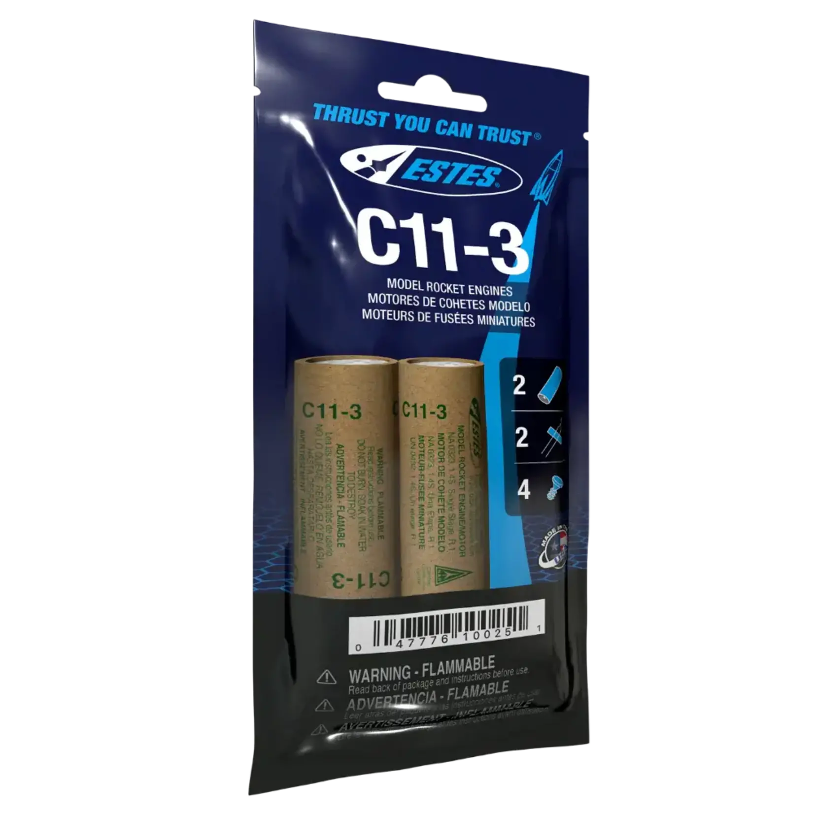 Estes 10025 C11-3 Engines - 2 Pack