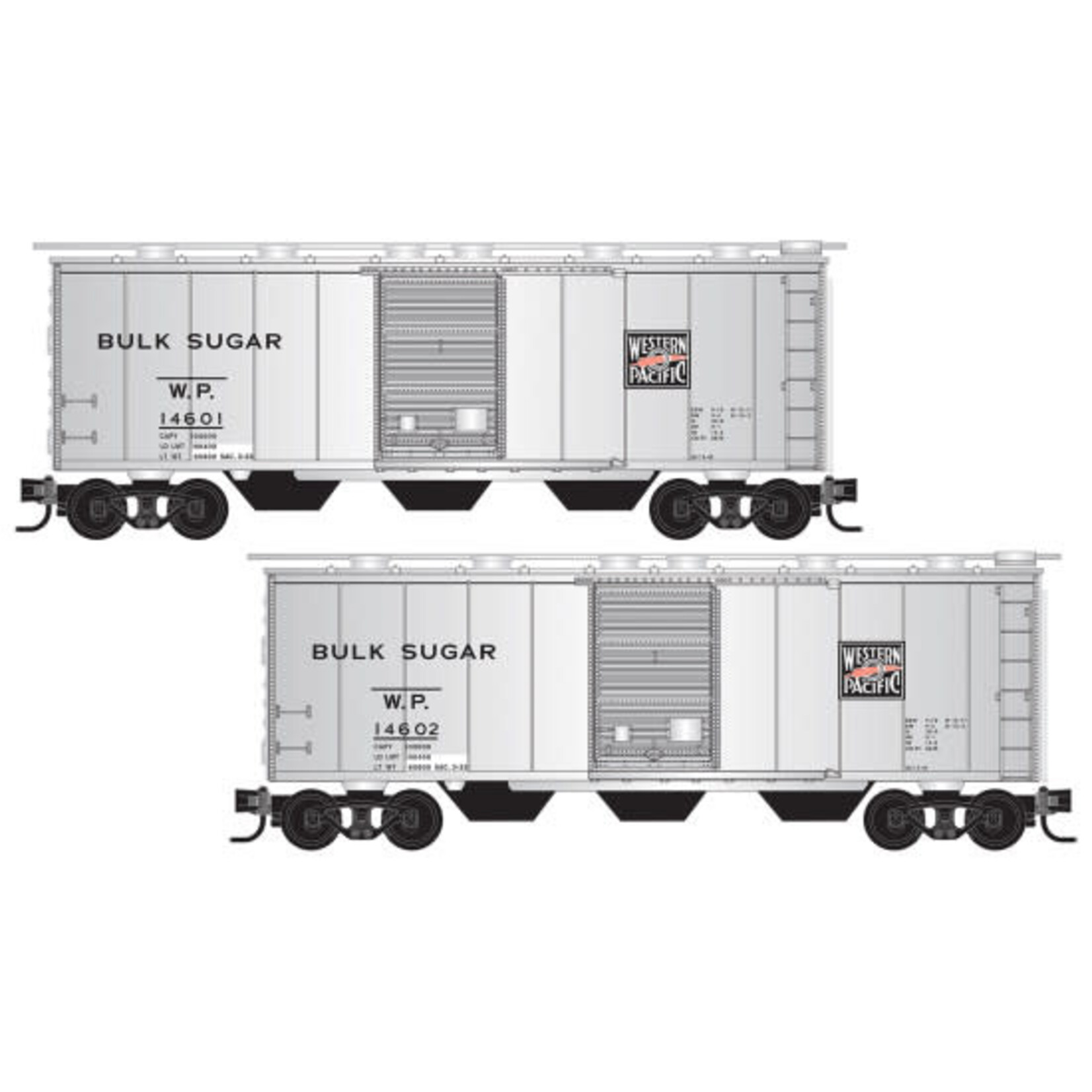 Micro Trains Line 98302278 N Western Pacific 2pk