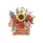 Hands Craft Bloom Box Wooden Flower Puzzle
