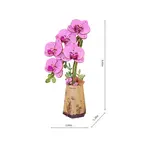 Hands Craft Purple Moth Orchid Wooden Flower Puzzle