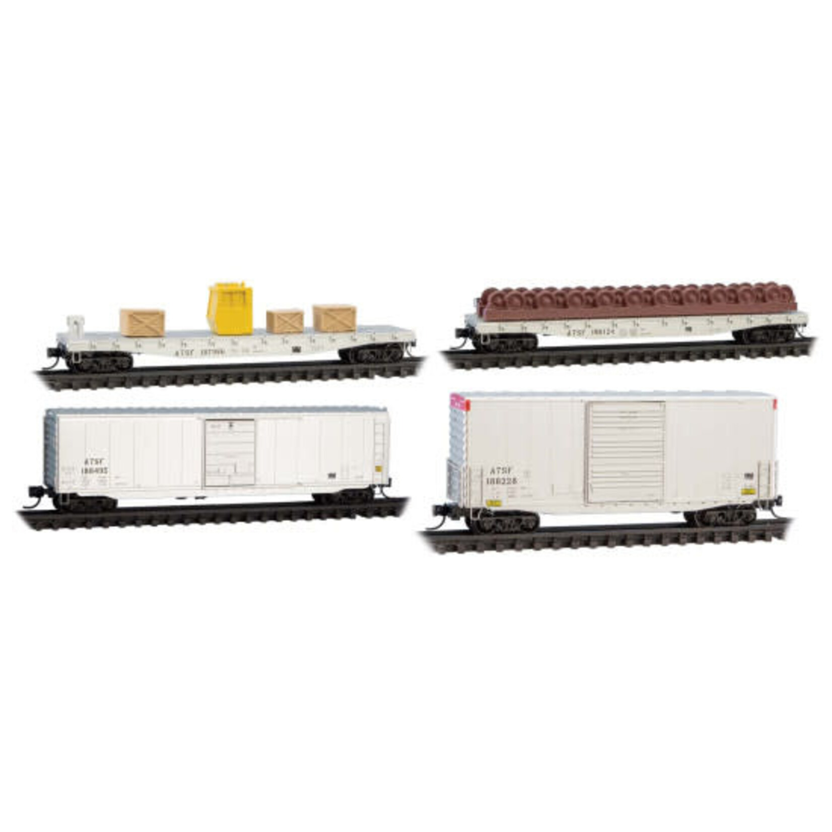 Micro Trains Line 98302281 N ATSF MOW - 4 Pack