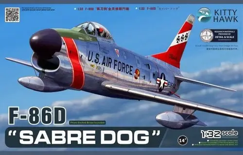 32007 1/32 F86D Sabre Dog USAF Fighter