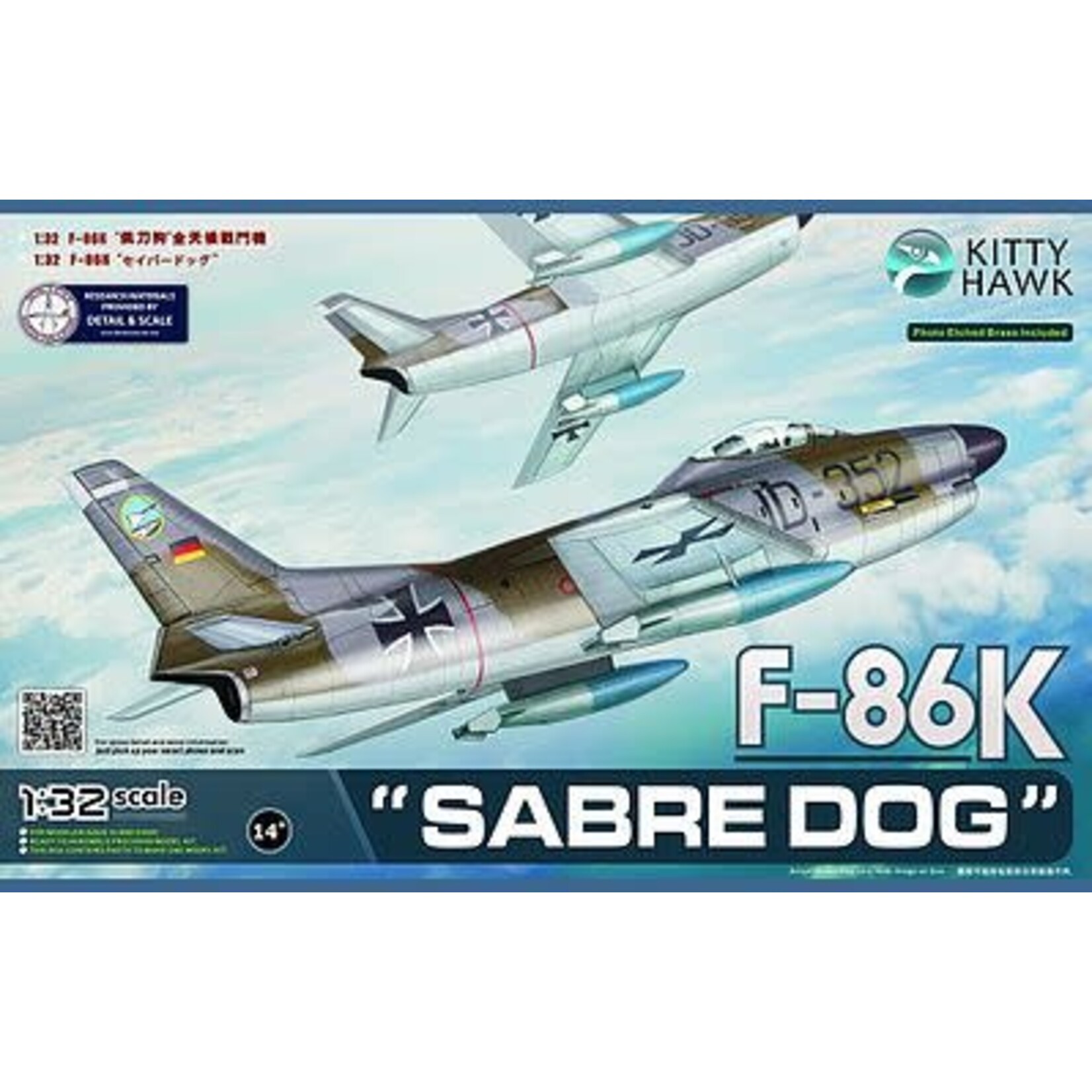 Kitty Hawk 32008 1/32 F86K Sabre Dog Fighter