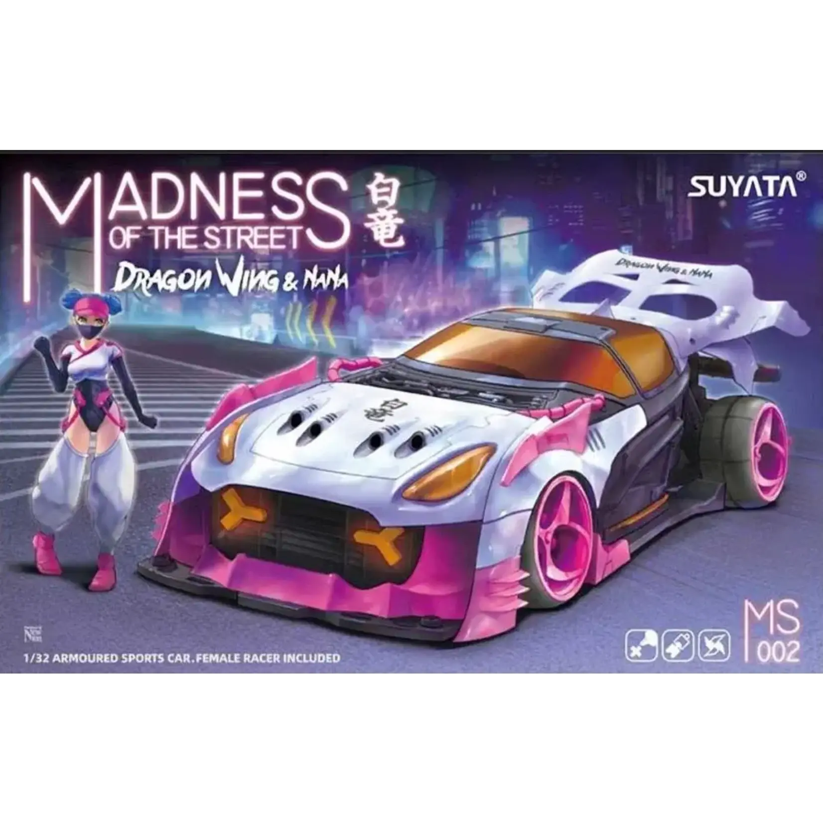 Suyata MS2 1/32 Madness of the Streets Dragon Wing Armored Sports Car & Dana Figure