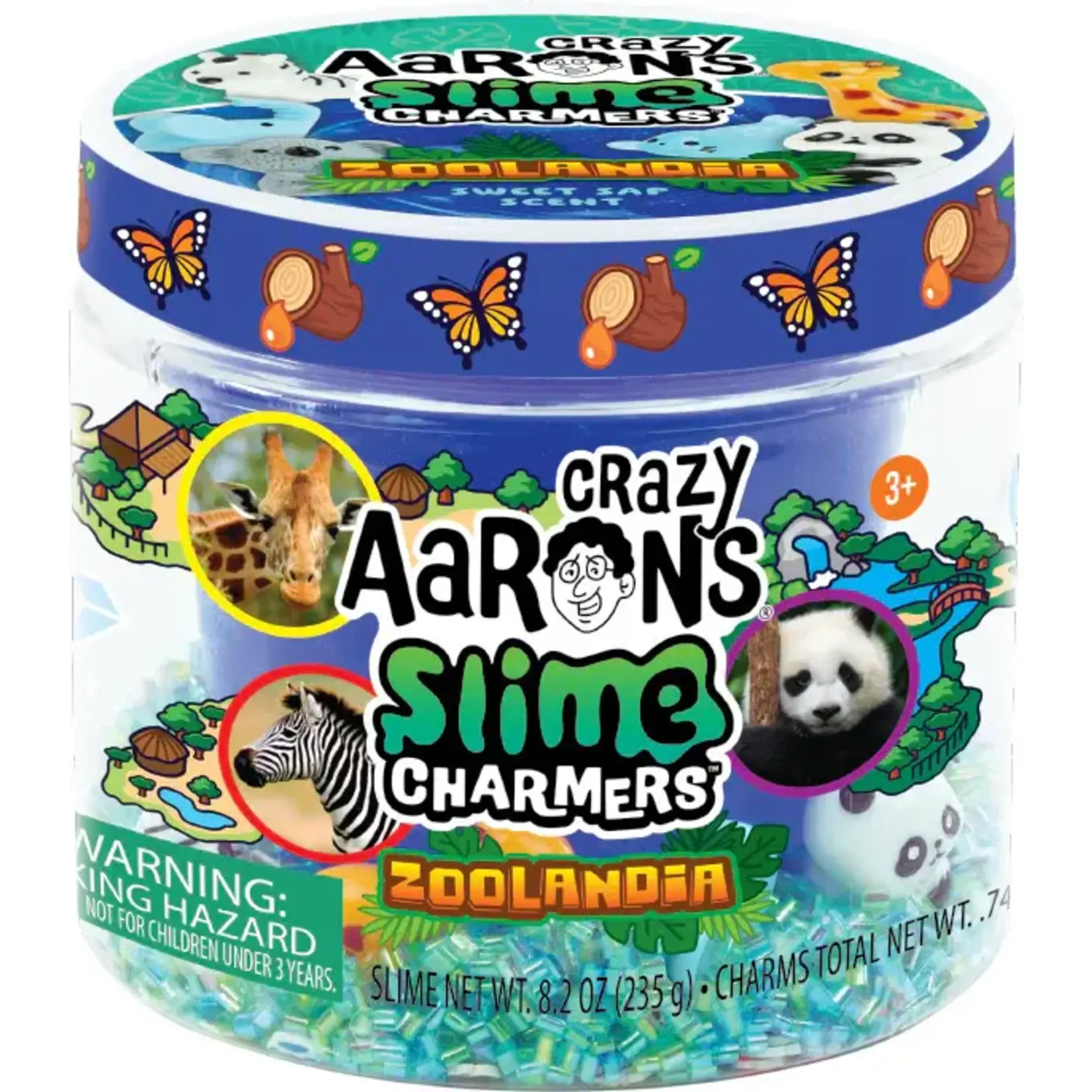Crazy Aarons SLM026 Zoolandia Slime Charmers