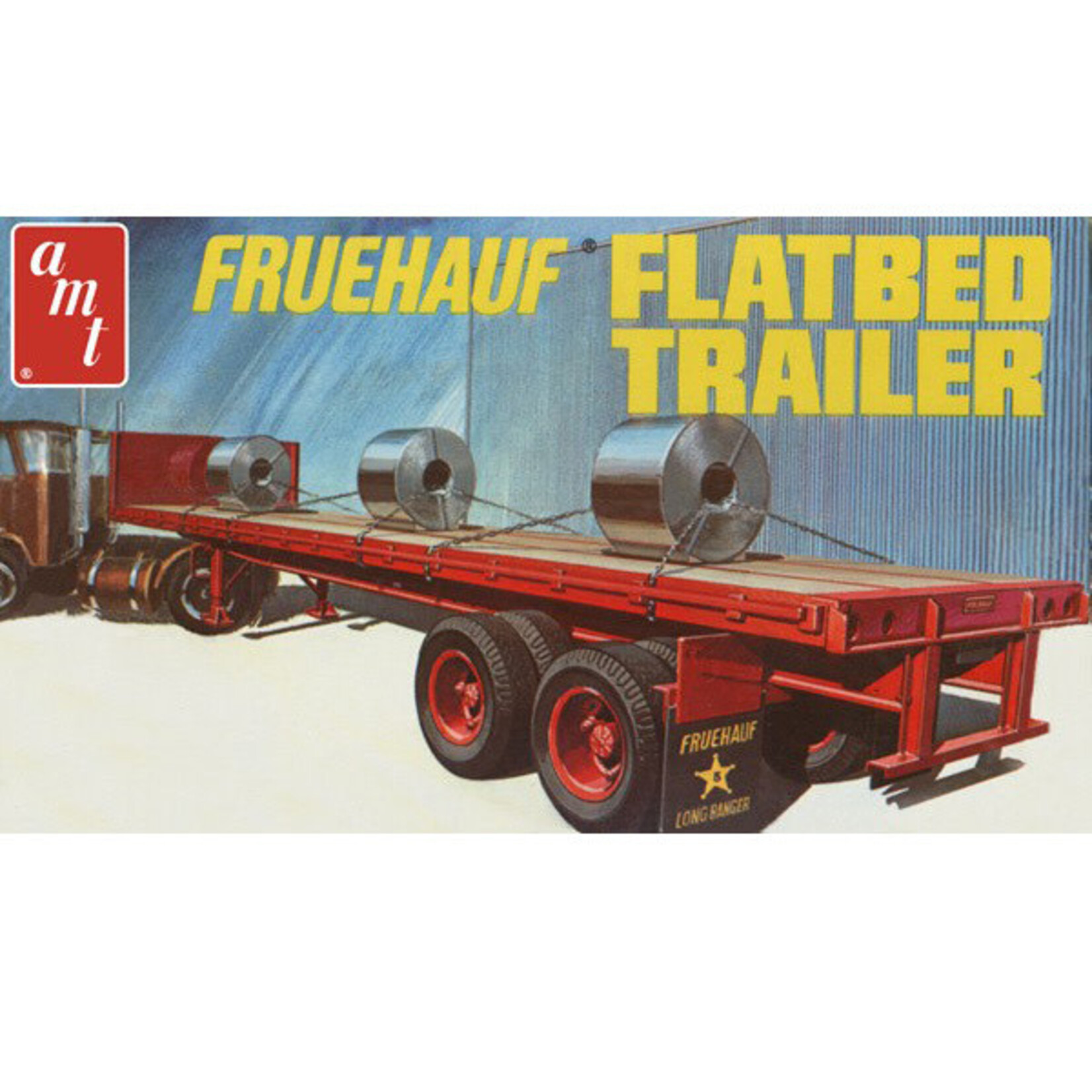 AMT 617 Fruehauf Flatbed Trailer 1/25