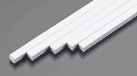 90798 5/32" x 3/16" Polystyrene Rectangular Strip 10" Length (5 per pack)