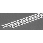 Plastruct 90673 1:48 O gauge White Polystyrene Ladder 150" Length (2 per pack)