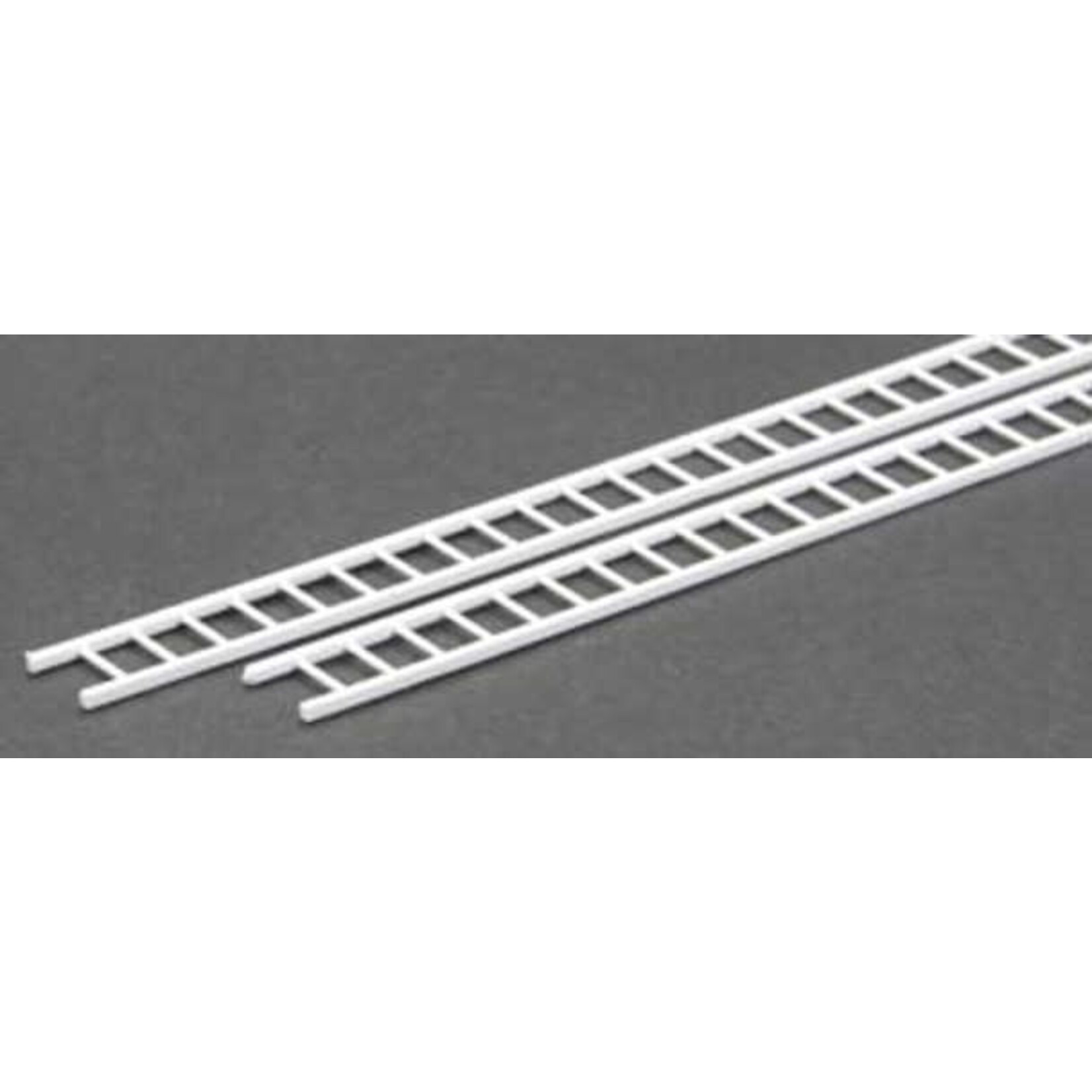 Plastruct 90673 1:48 O gauge White Polystyrene Ladder 150" Length (2 per pack)