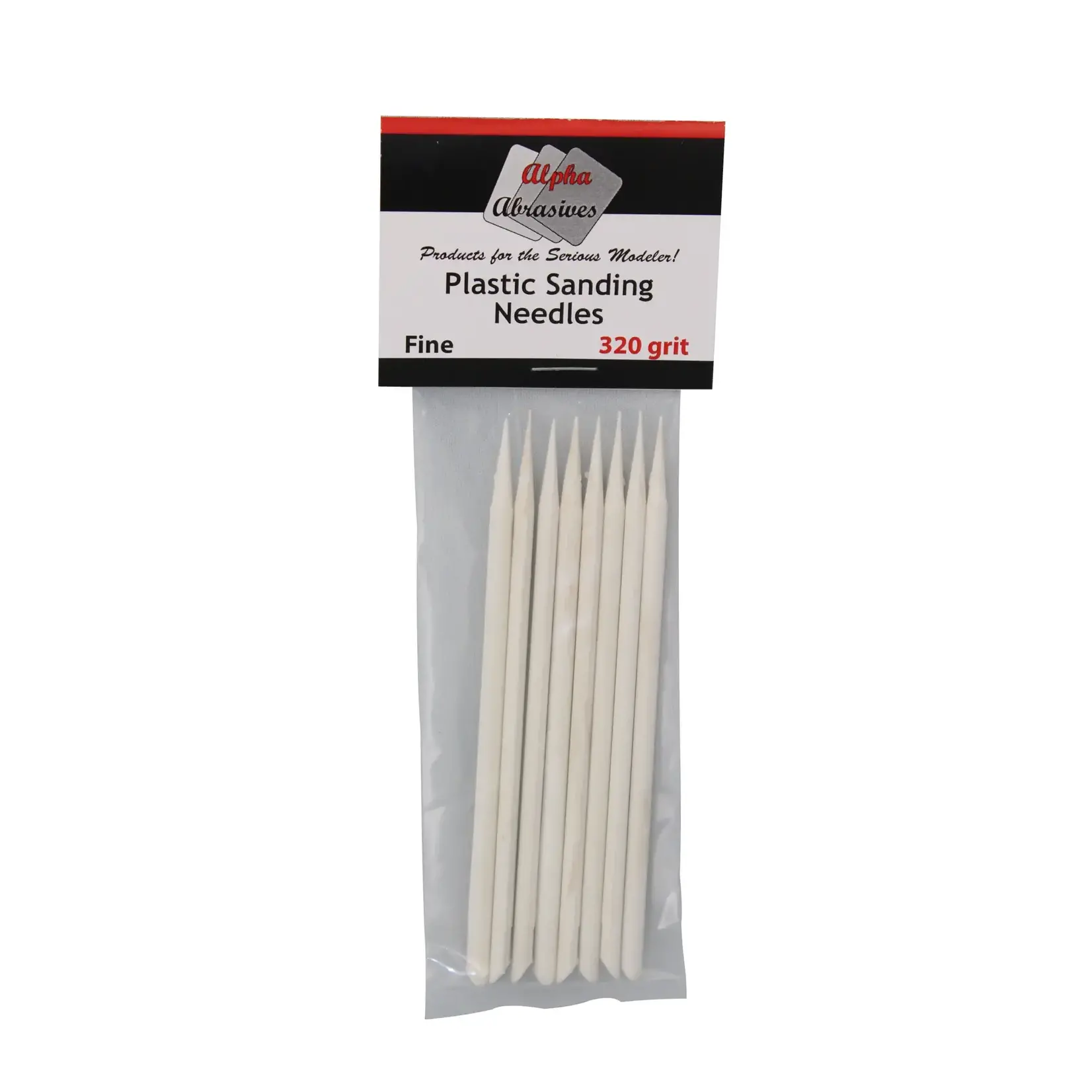 Alpha Abrasives 403 Plastic Sanding Needles - Fine 320 Grit 8 Pack