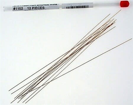 1102 Phosphor Bronze Wire 8"L .015" Dia - 12