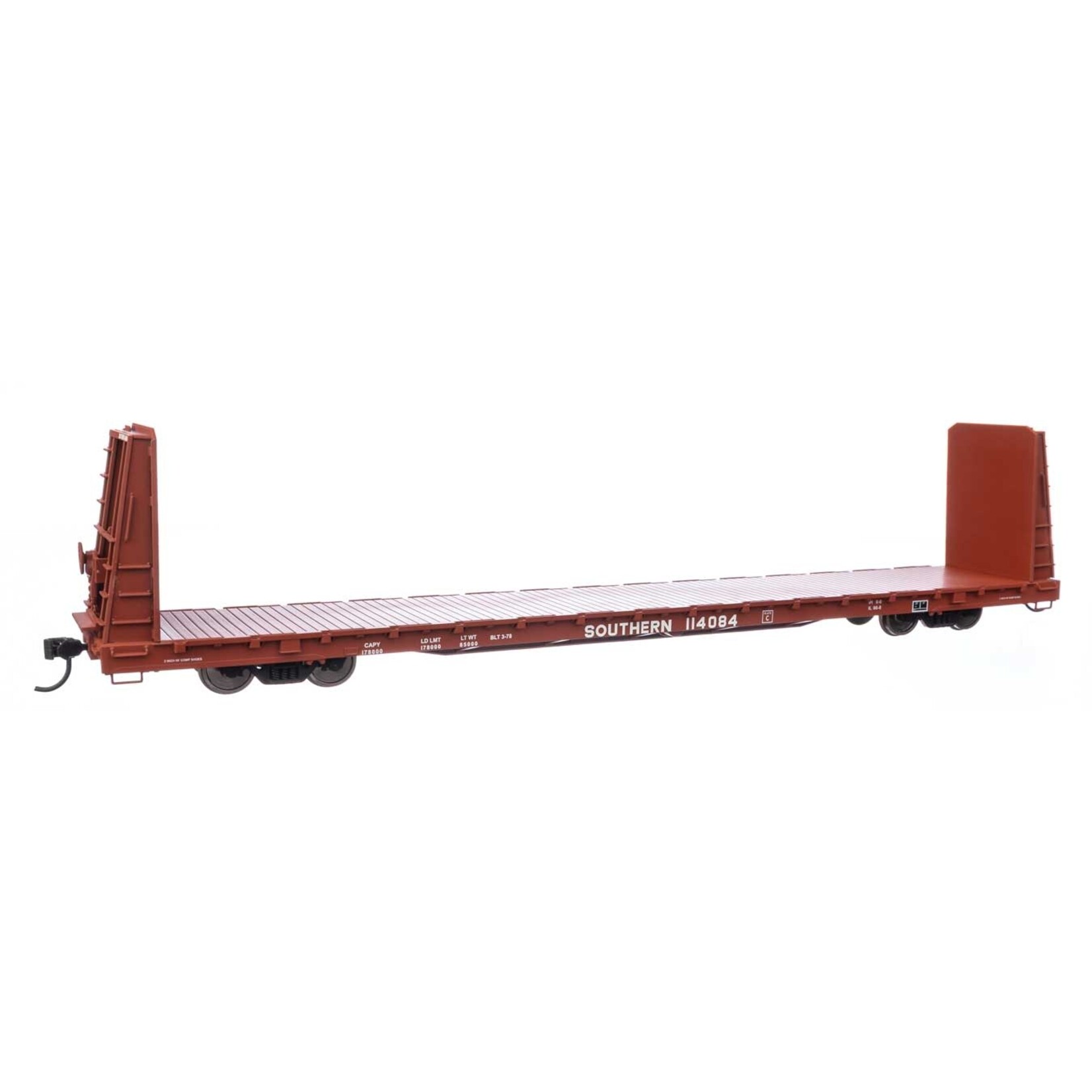 Walthers 91050611 HO 68' Bulkhead Flatcar Southern 114084