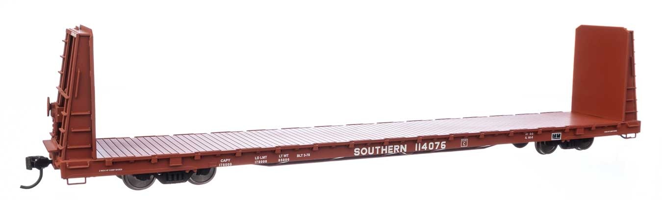 91050610 HO 68' Bulkhead Flatcar Southern 114076