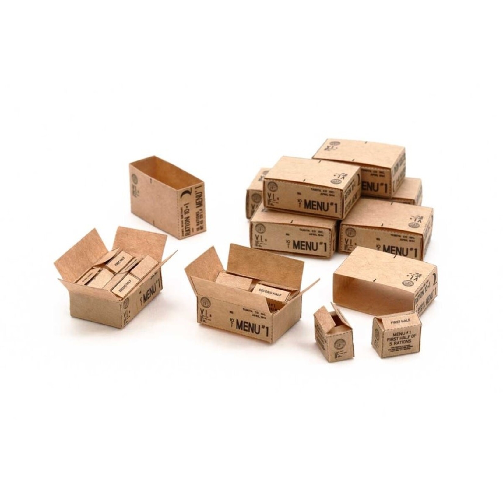 Tamiya 12689 1/35 US 10in1 Ration Cartons WWII