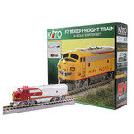 Kato 1060049 N F7 Freight Train Starter Set Sante Fe