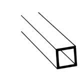 90623 1/4" Polystyrene Square Tubing 15" length (5 per pack)