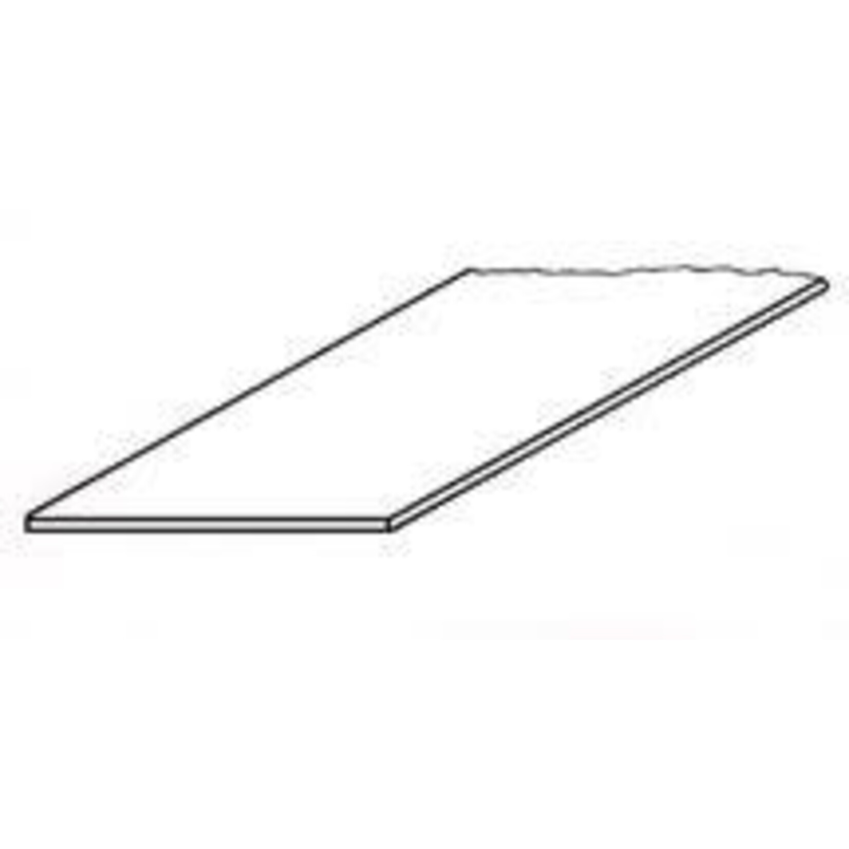 Plastruct 90642 .030 x 1-1/4" White Polystyrene Strip 24" Length (5 per pack)