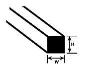 90720 .020" Polystyrene Square Rod 10" Length (10 per pack)