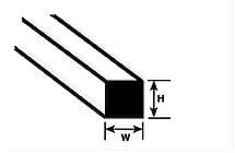 90740 .040" Polystyrene Square Rod 10" Length (10 per pack)