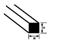 90750 .060" Polystyrene Square Rod 10" Length (10 per pack)