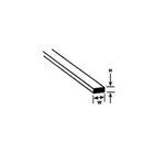Plastruct 90779 .100" x 1/4" Polystyrene Rectangular Strip 10" Length (10 per pack)