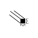 Plastruct 90800 3/16" Polystyrene Square Rod 10" Length (5 per pack)