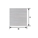 Plastruct 91511 1:87 HO gauge Beige Ribbed Roof/Corrugated 12" x 7" (2 per pack)