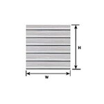 Plastruct 91512 1:48 O gauge Beige Ribbed Roof/Corrugated 12" x 7" (2 per pack)