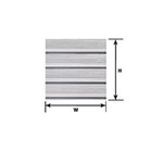 Plastruct 91513 1:24 G gauge Beige Ribbed Roof/Corrugated 12"x 7" (2 per pack)
