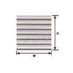 Plastruct 91520 1:32 #1 size White Corrugated Siding 11" x 7" (2 per pack)