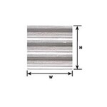 Plastruct 91522 1:16 White Corrugated Siding Live Steam 11"(275mm) x 7"(175mm) - (2 per pack)