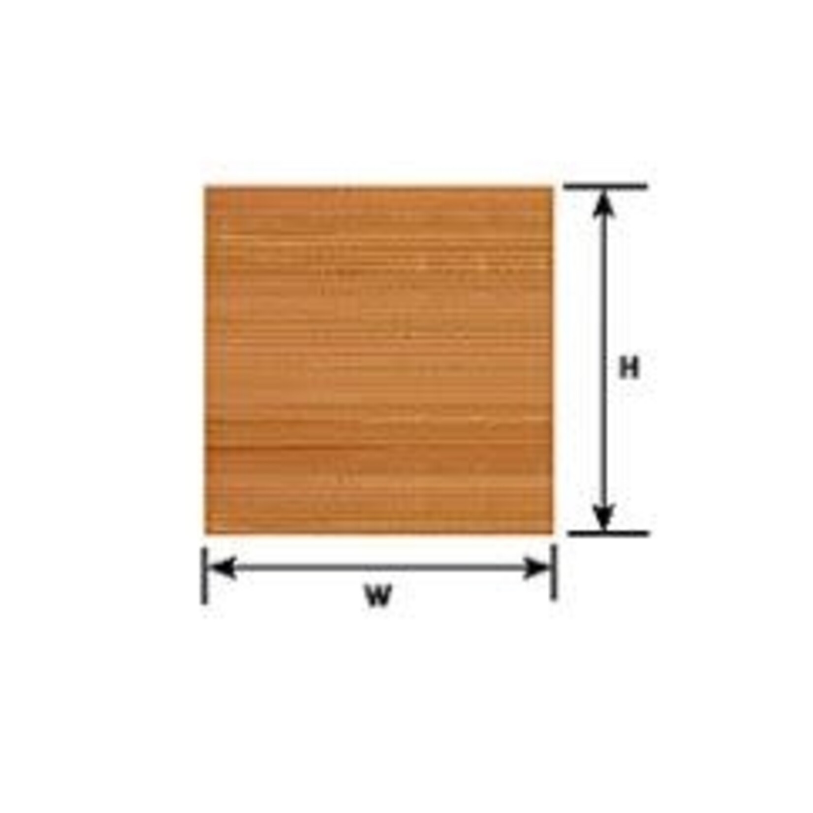 Plastruct 91529 1/64" Beige Wood Planking Sheet 12" x 7" (2 per pack)