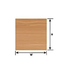 91532 5/32" Beige Wood Planking Sheet 12" x 7" (2 per pack)