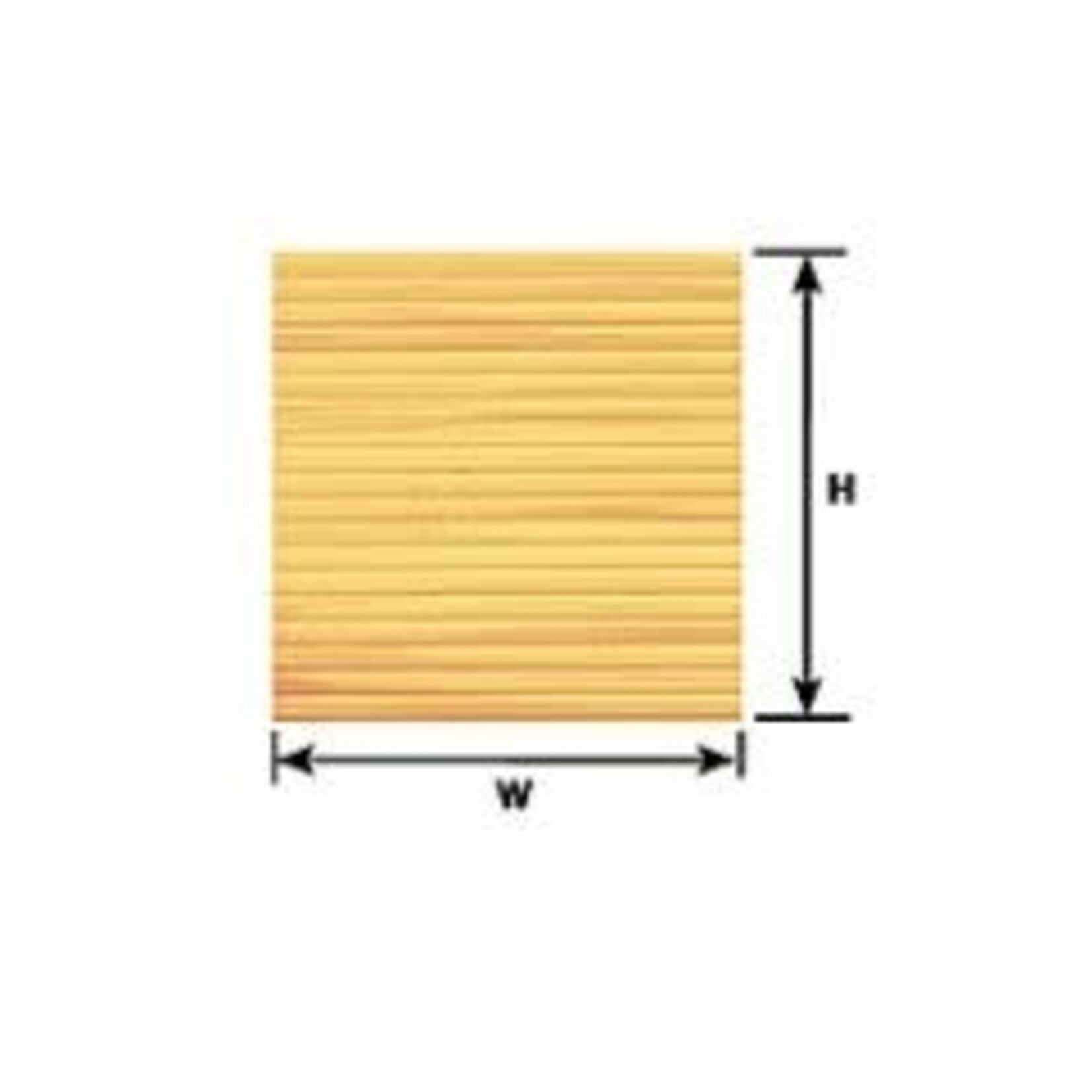 Plastruct 91535 1/16" Beige Wood Planking Sheet 12" x 7" (2 per pack)