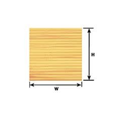 91535 1/16" Beige Wood Planking Sheet 12" x 7" (2 per pack)