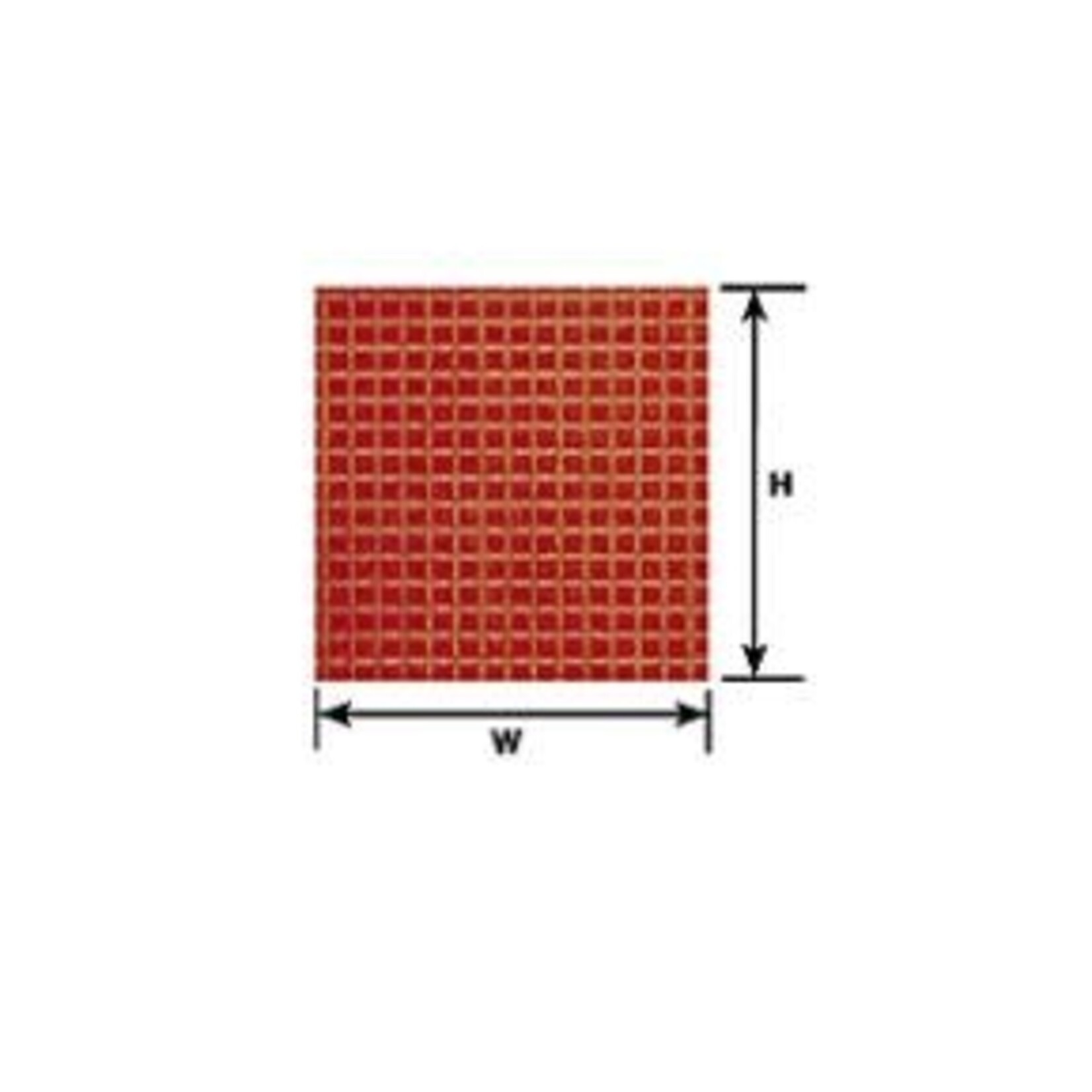 Plastruct 91539 1/8" White Square Tile Sheet 12" x 7" (2 per pack)