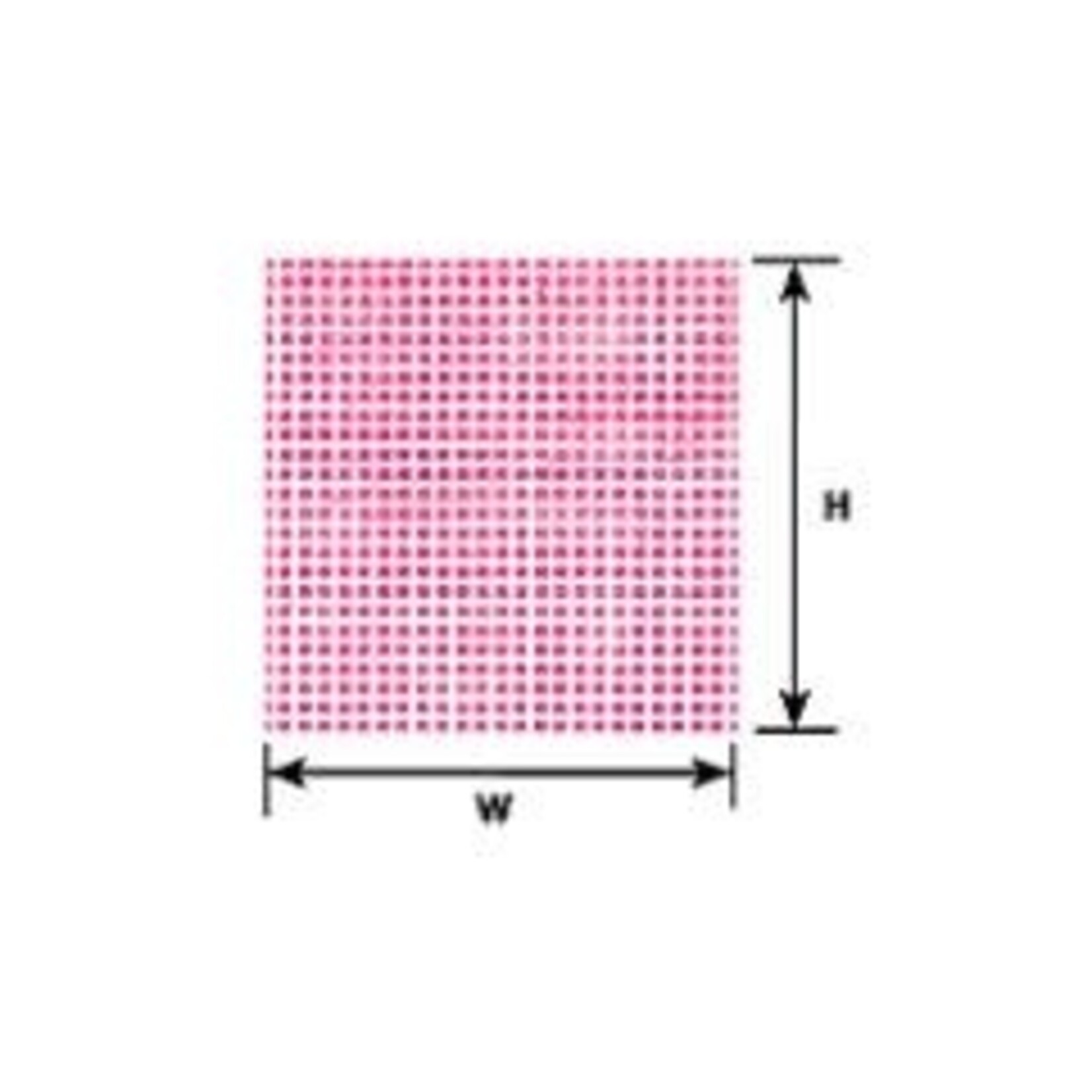 Plastruct 91540 .050" White Square Tile Sheet 12 x 7" (2 per pack)