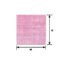91540 .050" White Square Tile Sheet 12 x 7" (2 per pack)