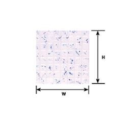 91542 3/16" White Square Tile Sheet 12 x 7" (2 per pack)