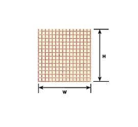 91543 5/64" White Square Tile Sheet 12 x 7" (2 per pack)