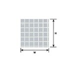 Plastruct 91544 15/64" White Square Tile Sheet 12 x 7" (2 per pack)