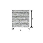 Plastruct 91560 1:48 O gauge Beige Stone Wall Sheet 12" x 7" (2 per pack)