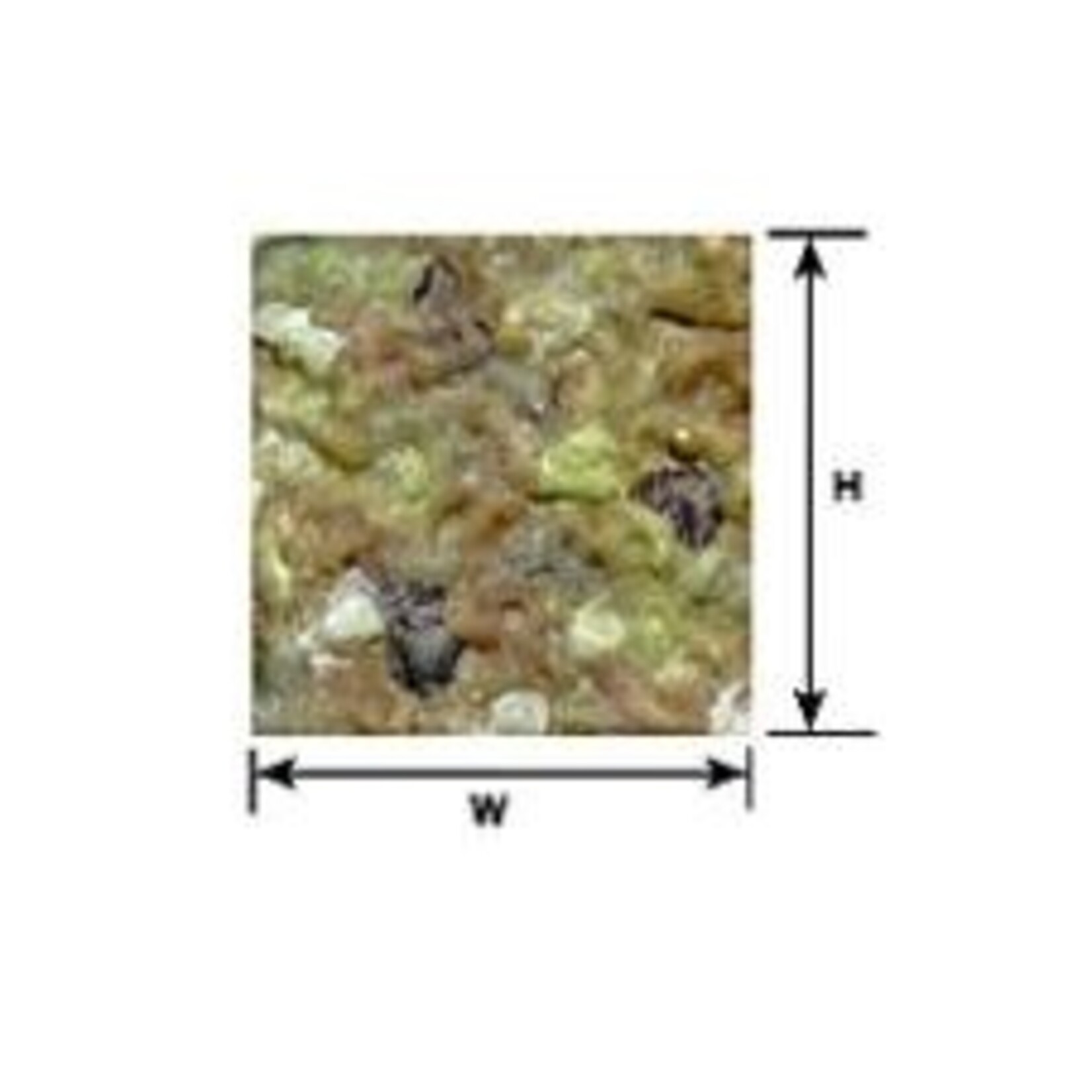 Plastruct 91570 HO 1:100 Scale Beige Rock Embankment Sheet 12" x 7" (2 of PS-68)