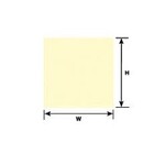 Plastruct 91572 No Scale White Smooth Stucco Sheet 12" x 7" (2 per pack)