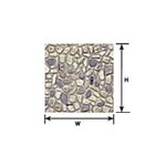 Plastruct 91581 1:87 HO gauge Beige Random Stone Sheet 12" x 7" (2 per pack)