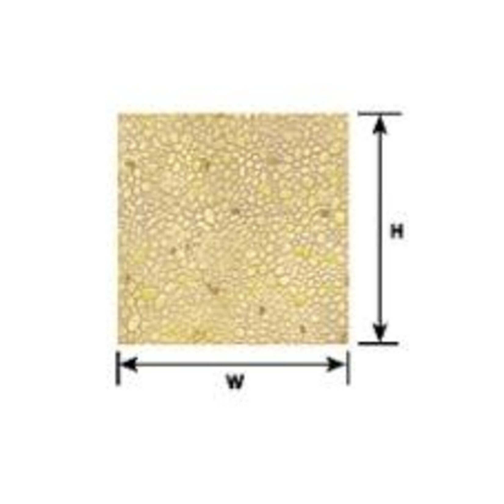 Plastruct 91584 1:160 N gauge Beige Random Stone Sheet 12" x 7" (2 per pack)
